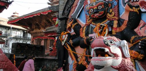 Kaal Bhairab at Kathmandu Durbar Square