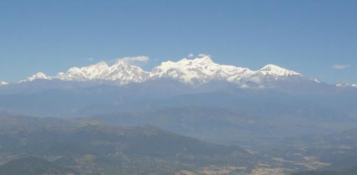 mountain views near Kathmandu