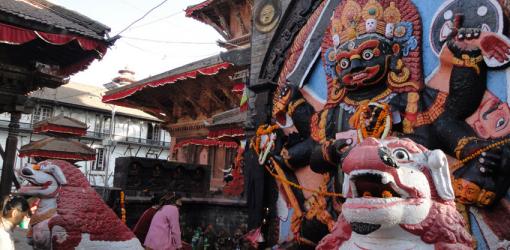 Kaal Bhairab at Kathmandu Durbar Square