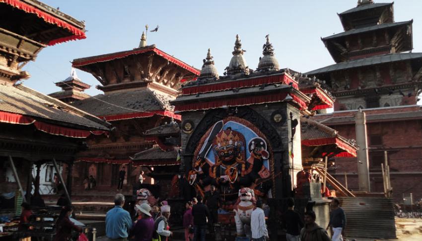 Kaal Bhairab at Kathmandu Durbar Square