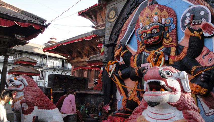 Kaal Bhairab at Kathmandu Durbar Square