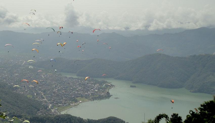 Paragliding at Pokhara